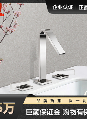 科勒萝瑞 K-14661T-4-CP洗脸盆/台盆 双把三孔分体冷热水龙头