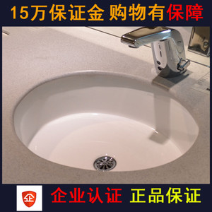 科勒台下盆K-2881T-0维克椭圆形嵌入式卫生间陶瓷洗脸洗手盆热卖