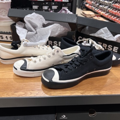 匡威撞色开口笑Jack purcell休闲低帮帆布鞋男女A16766C A16765C