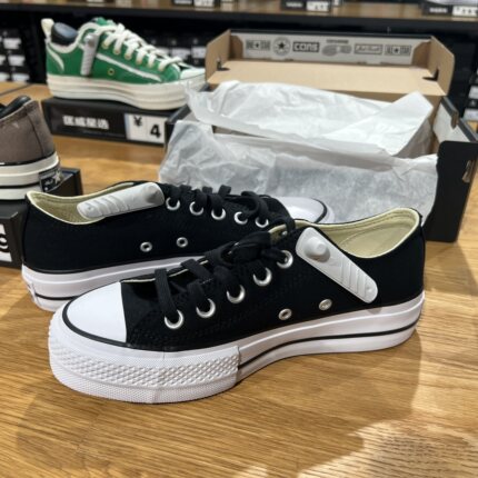匡威converse系带allstar厚底增高纯色百搭低帮帆布鞋女 560250C