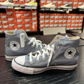 匡威系带All A02786C 男女高帮帆布鞋 Star经典 纯色灰色休闲时尚