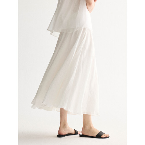 伞裙优雅复古大裙摆半身裙显瘦