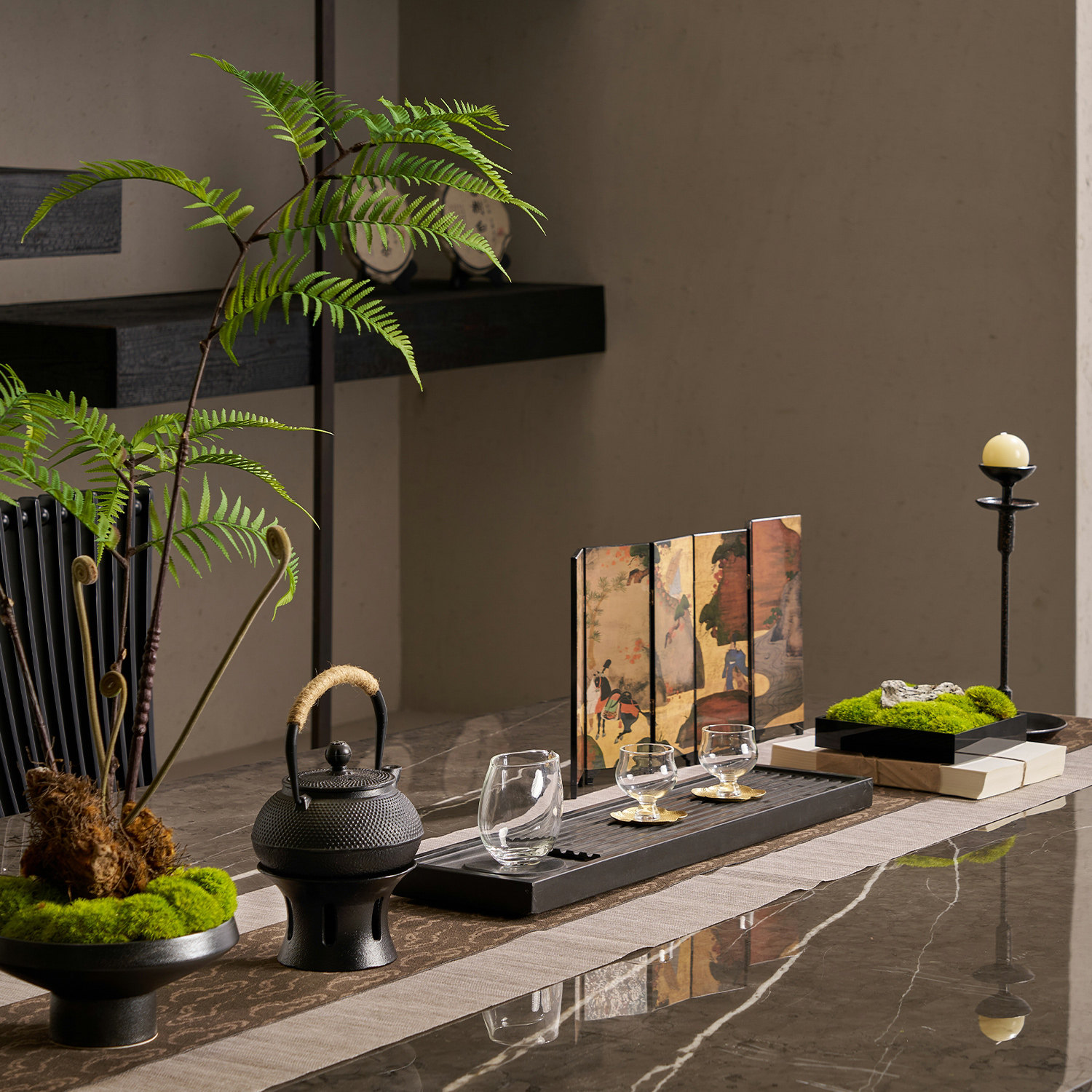 售楼处新中式茶禅意风摆件茶室空间软装搭配设计公司茶台装饰组合,家居饰品,装饰摆件,淘宝优惠券,粉丝福利购,淘宝优惠卷