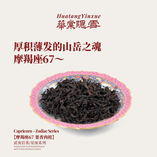 华棠隐雪『摩羯座67·果香肉桂』中火炭焙武夷岩茶闽北乌龙茶叶