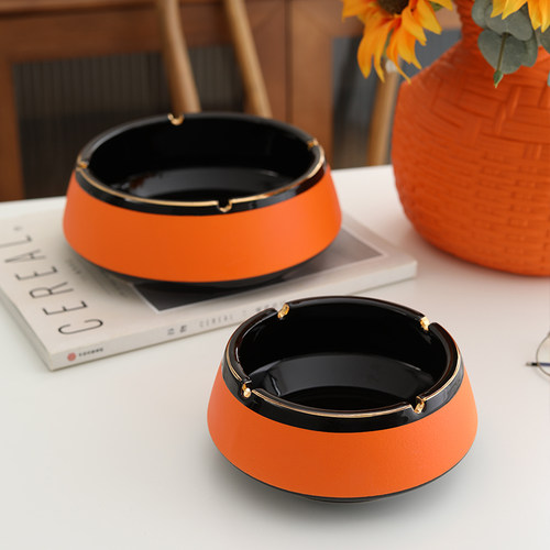 创意轻奢特大号摆件高级感烟灰缸