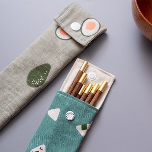 便携收纳袋餐具布袋户外旅行外带一人餐盒布套筷子勺子刀叉盒子包