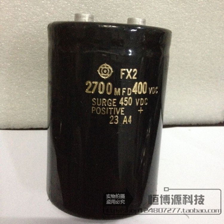 原装拆机日立2700MFD450VDC 400V2700UF 螺丝脚高压电解电容