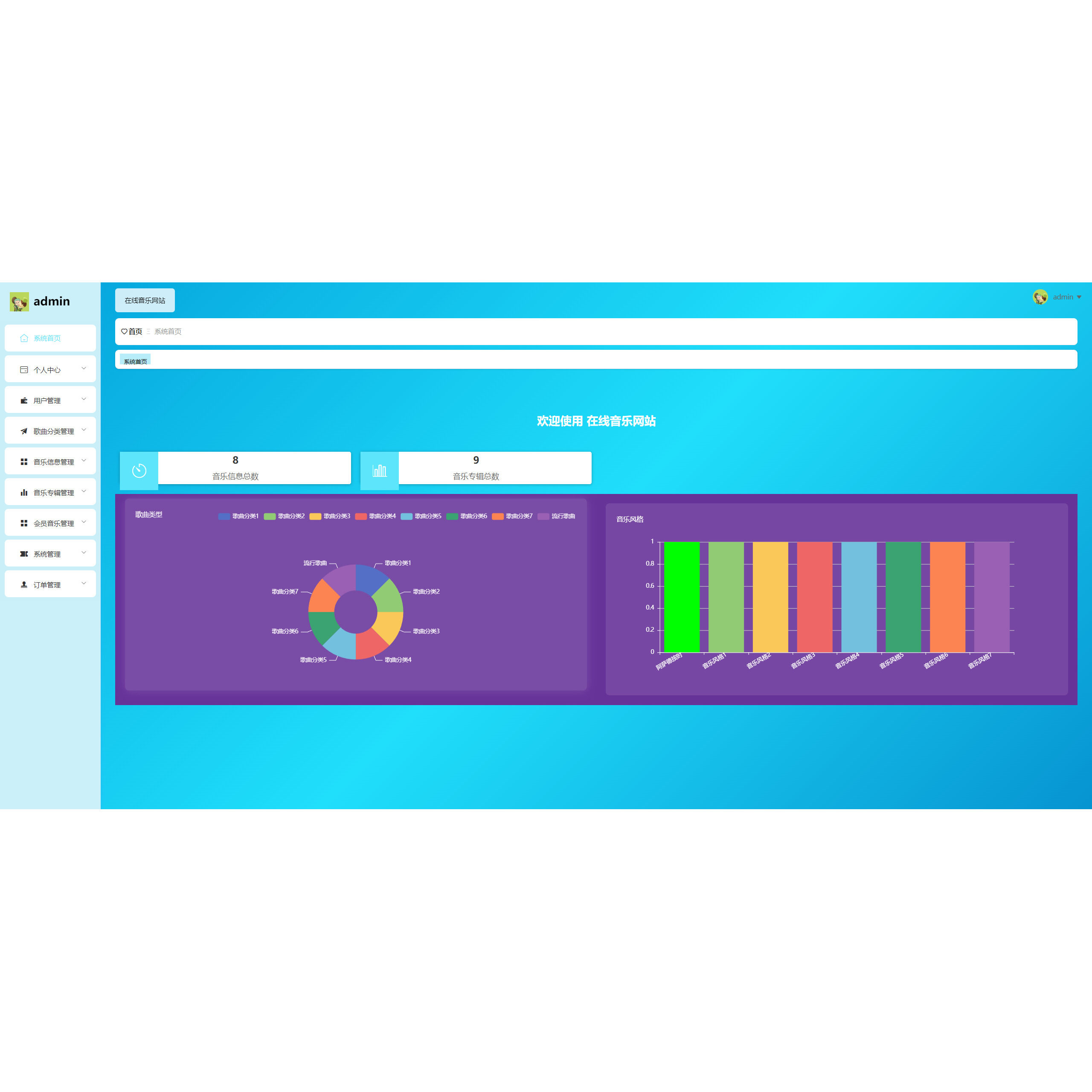 在线音乐系统|java|springboot|vue|mysql|前后端分离