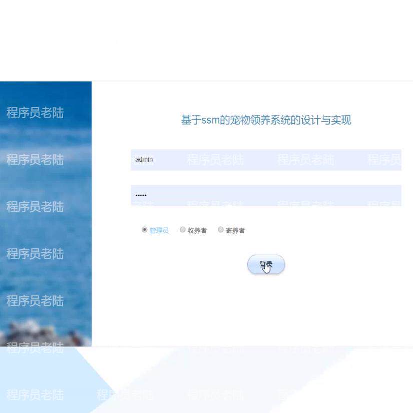 JavaWeb宠物领养管理系统｜javaweb｜ssm｜jsp｜mysql｜万字文档