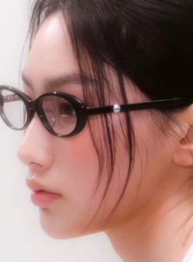 复古防蓝光椭圆框平光镜
