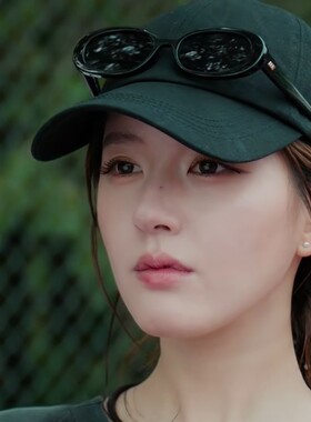 许我耀眼露思款黑色椭圆防紫外线