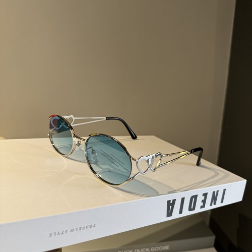 金属老钱风双爱心腿轻奢高级感