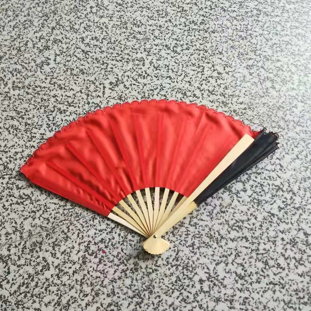 黑红双面中国风古典影舞蹈扇子