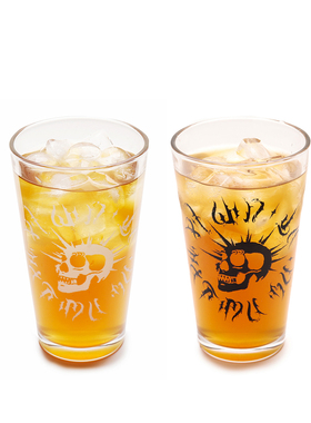 沉没SINKing | HOME 朋克骷髅头印花 玻璃酒杯
