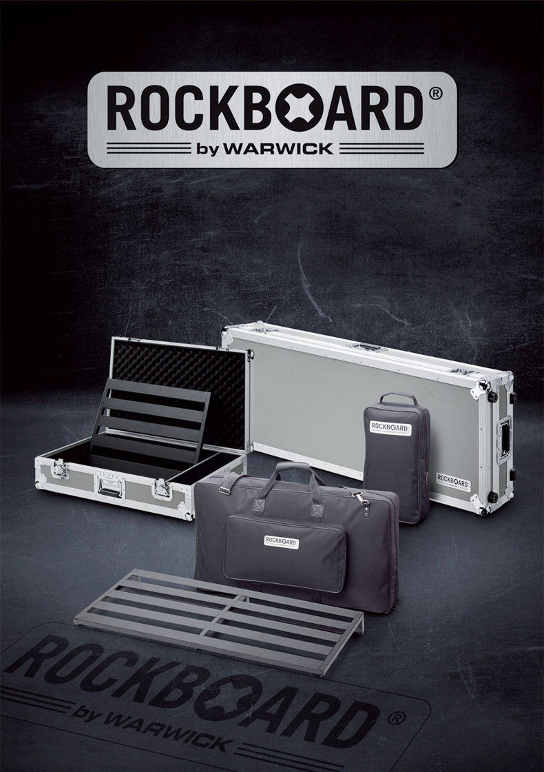 warwick握威 中号超大号单块效果器飞行箱 轨道板子 带滑轮