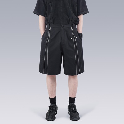 silenstorm纵向对称高街工装短裤