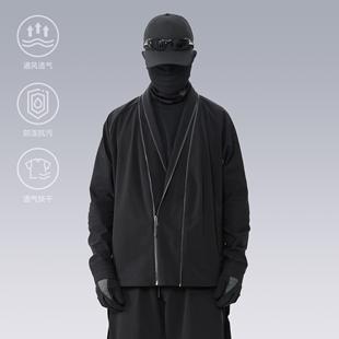 SENTNLTECH机能道袍日系潮流中式 外套 和服夹克休闲宽松男拉链开衫