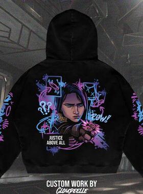 英雄联盟双城之战Enforcer&Sharpshooter宽松帽衫角色周边