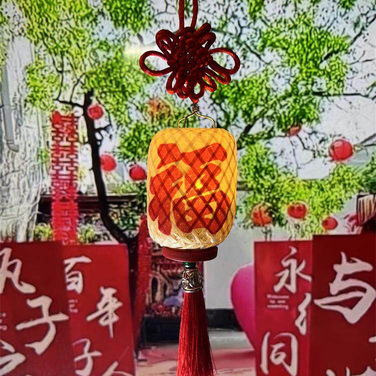 潮汕迷你竹编油纸灯笼