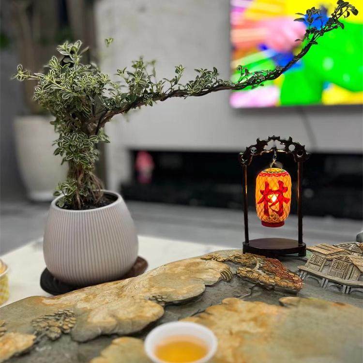 潮汕迷你竹编油纸发光小灯笼中式元宵春节送礼创意家居龙门架摆件,节庆用品/礼品,灯笼,淘宝优惠券,粉丝福利购,淘宝优惠卷