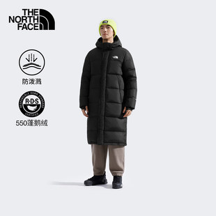 25秋冬TheNorthFace北面男女同款长款羽绒服保暖鹅绒连帽|8GKD