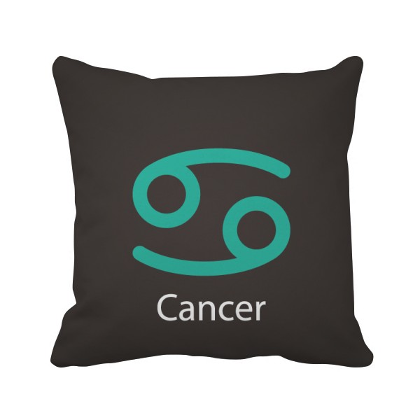 六月七月巨蟹座星座符号方形抱枕靠枕沙发靠垫双面含芯礼物