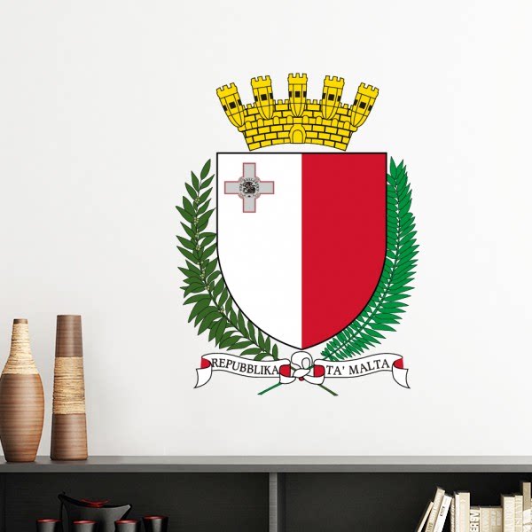 马耳他共和国欧洲国徽墙贴壁纸房间贴花
