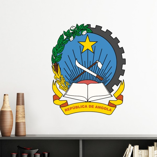 安哥拉罗安达国徽墙贴壁纸房间贴花