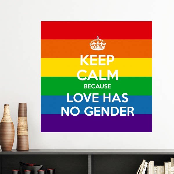 同志蕾丝边旗子图案墙贴壁纸房间贴花