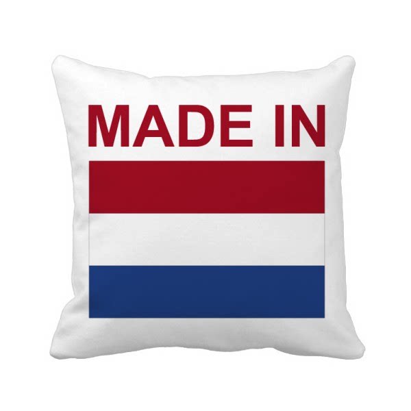 荷兰国旗国家制造方形抱枕靠枕沙发靠垫双面含芯礼物