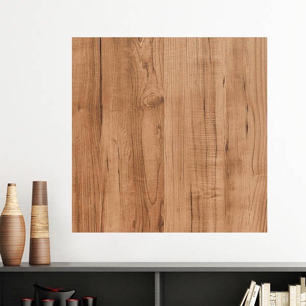 红褐色木材不规则纹理墙贴壁纸房间贴花