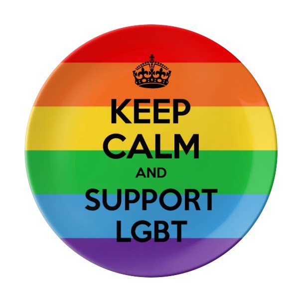 跨性别者双性恋彩虹旗图案陶瓷餐盘子8寸月光盘餐具家居礼物