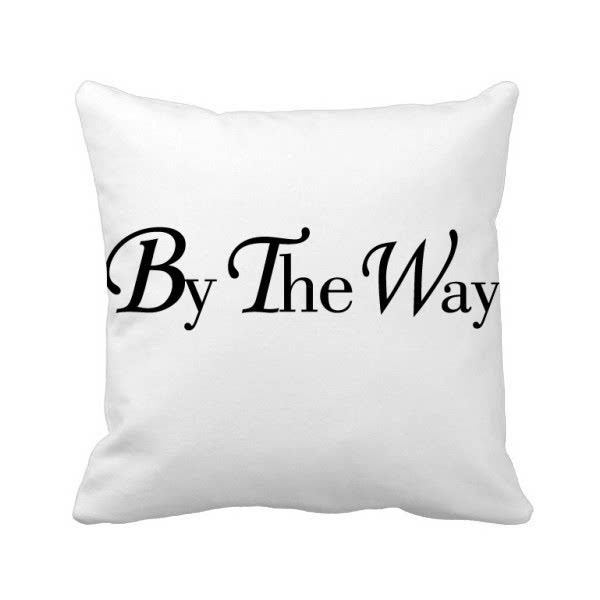 顺便说一下英语短语方形抱枕靠枕沙发靠垫双面含芯礼物