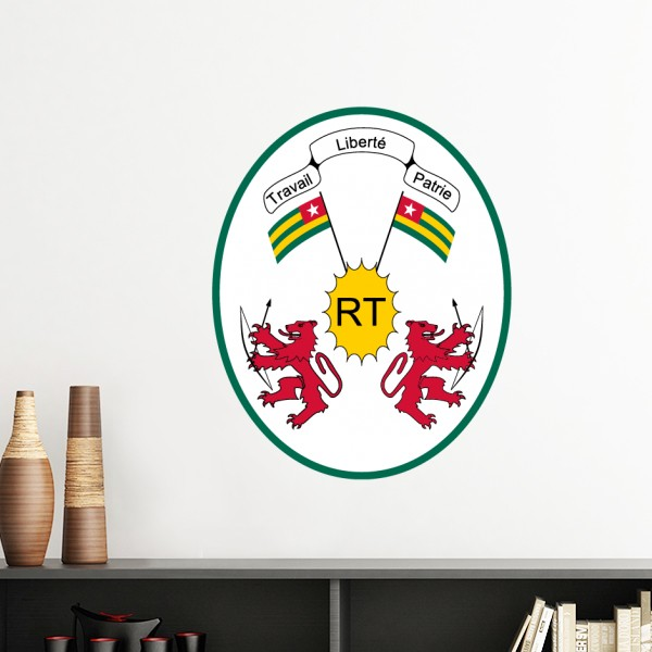 多哥非洲国徽墙贴壁纸房间贴花