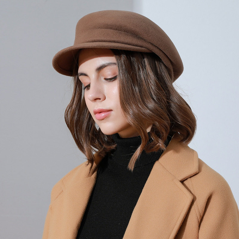 ins风日系CA4同款纯羊毛光身海帽 秋冬鸭舌帽女 帽子|msdalam kategori Aksesori/Belt kulit/Hat/Muffler, Hat - dari Buy2taobao.com untuk memberikan perkhidmatan ejen Taobao profesional membeli