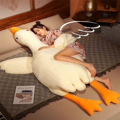 日本进口网红大白鹅玩偶抱枕毛绒娃娃公仔可拆洗女孩睡觉生日礼物
