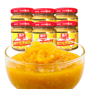 春光黄灯笼椒辣椒酱100g瓶香辣味蒜蓉黄椒酱调味料海南特产
