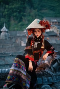 布朗族服装 苗疆少女礼服西扶海棠旅拍演出服 少数民族特色傣族服装