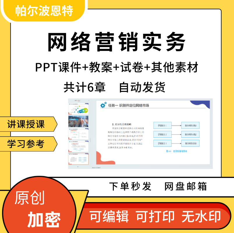 网络营销实务PPT课件教案讲课备课详案营销工具调研