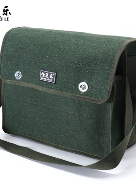 恒美乐包邮耐磨单肩斜安装多功能五金维修工帆布大加厚电工工具包