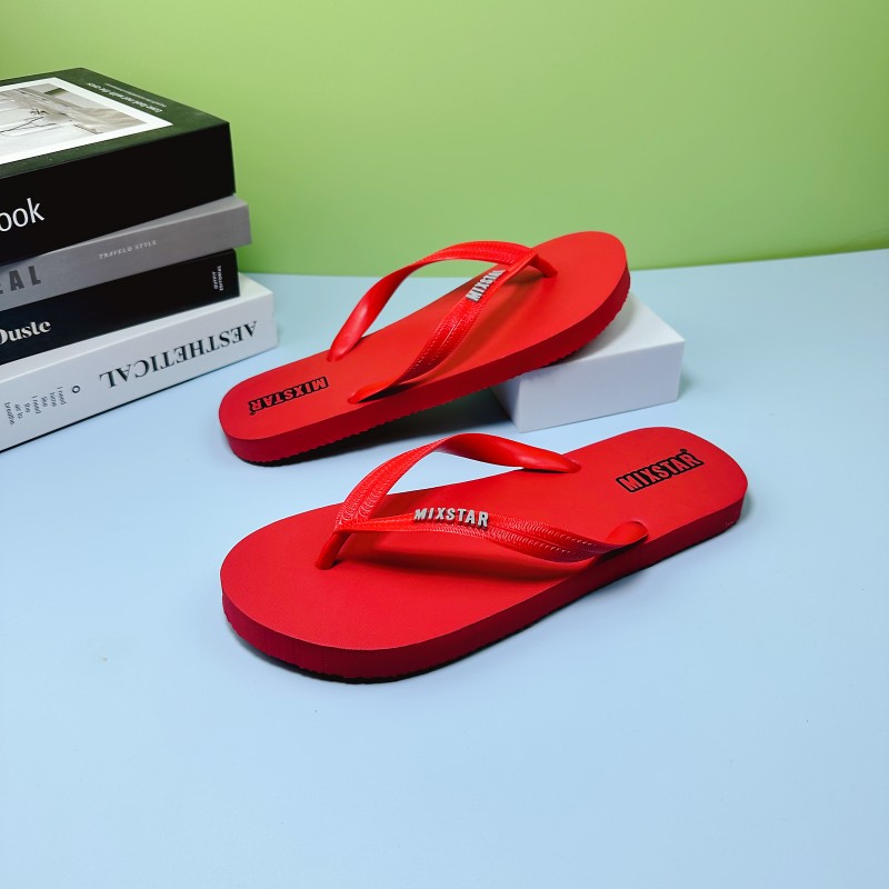 泰国原装进口夏季外穿休闲人字拖鞋防水时尚沙滩夹脚厚底男士舒适