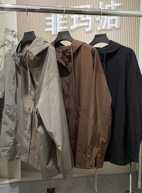 菲玛掂251002正品2025春季新款时尚韩版气质显瘦大码风衣外套女装