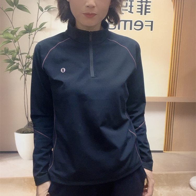 菲玛掂251332正品2025秋冬新款时尚显瘦立领针织衫女装卫衣打底衫