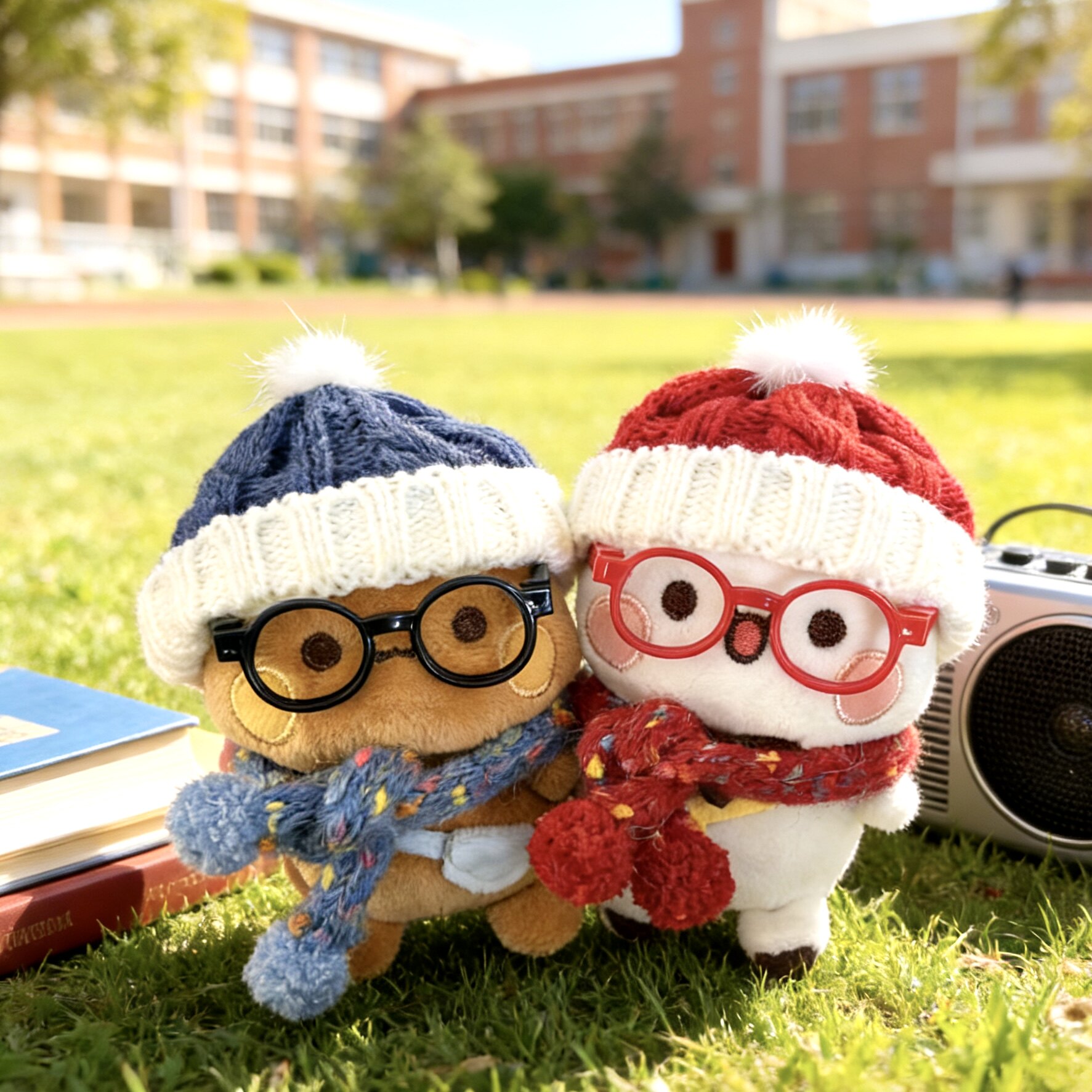 手工定制一二布布毛绒娃娃可爱情侣礼物挂件摆件布布一二玩偶