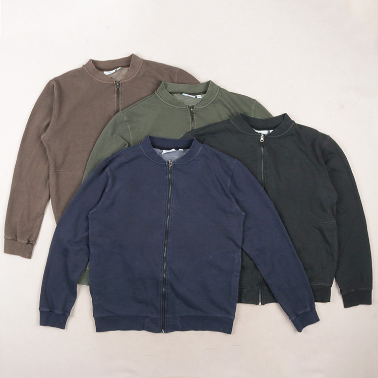 水洗复古春秋毛圈卫衣！做旧欧美风大码休闲棒球领拉链衫外套男装,男装,卫衣,淘宝优惠券,粉丝福利购,淘宝优惠卷