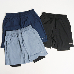 假两件短裤 男裤 夏季 男士 宽松运动健身快干跑步休闲短裤 仅30条