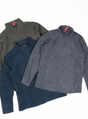 半拉链摇粒绒户外卫衣半拉链
