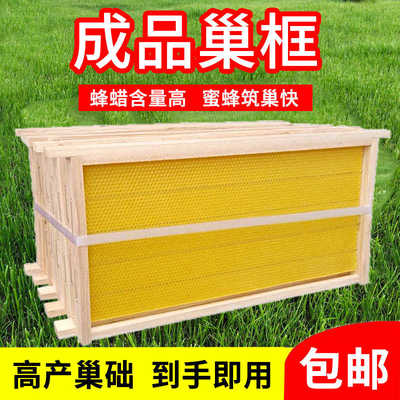 巢础中蜂带框巢础成品杉木标准巢框全套意蜂巢脾蜜蜂专用养蜂工具
