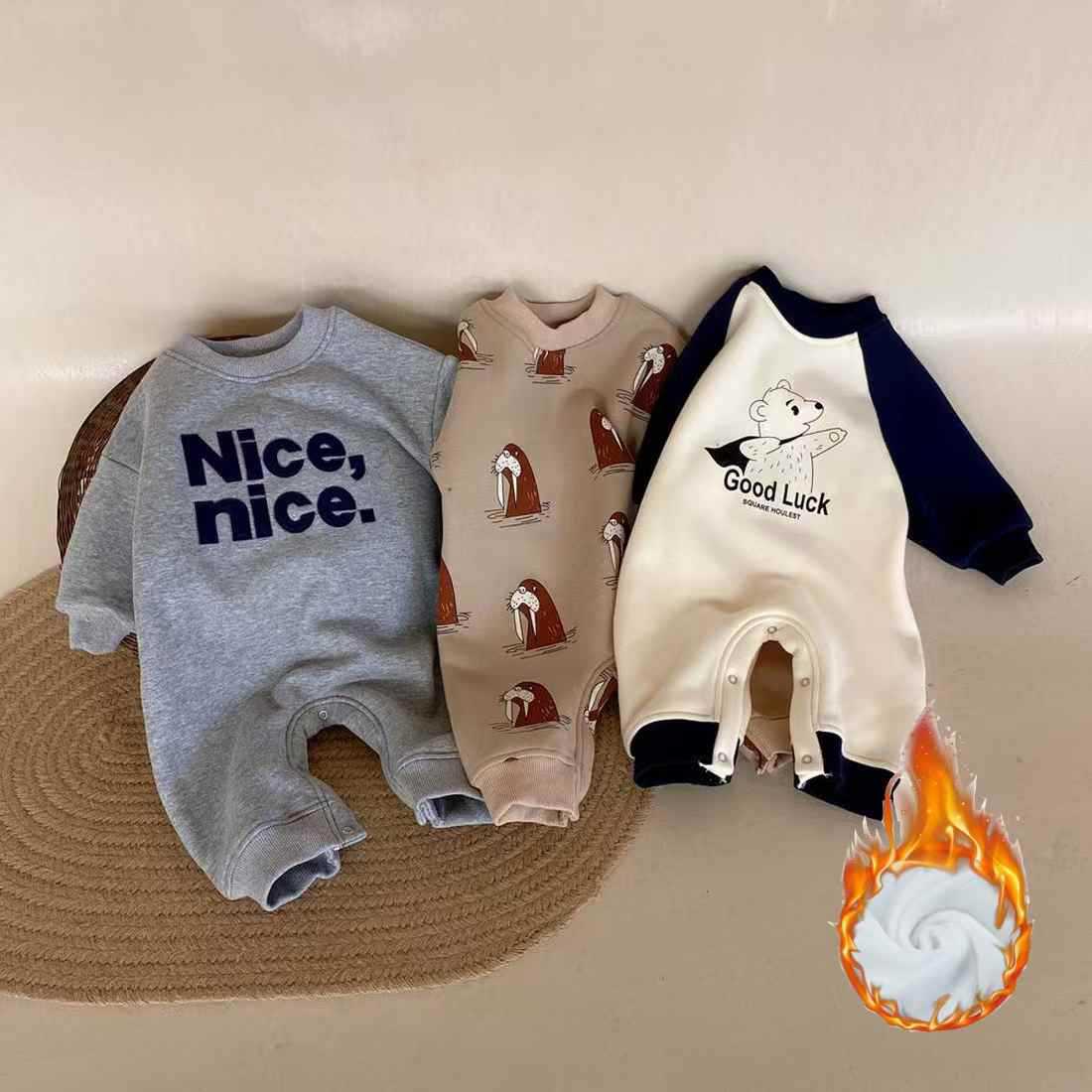 婴儿连体衣春秋纯棉卫衣