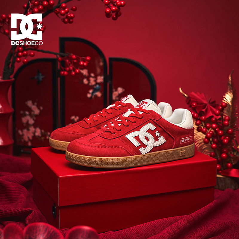 DCSHOES  鞋子情侣款2026春季德训鞋女款2026新款红色女鞋子女款